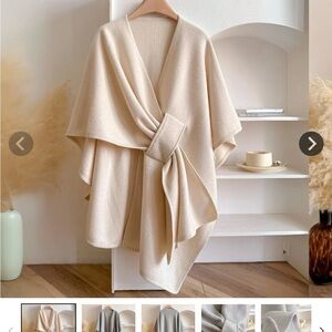 Chic Cream Women's Poncho
